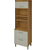 Paneleiro 2 Porta 1 Gaveta Princesa 100% MDF Freijo Off White - NESHER - Imagem 1
