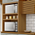Paneleiro 2 Porta 1 Gaveta Princesa 100% MDF Freijo Off White - NESHER - Imagem 4