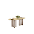 Mesa 8 Lugares Liz Orgânico 218X108 Vidro Off White/ Branco - DJ MÓVEIS - Imagem 1