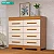 Cômoda 8 Gavetas Nalu MDF Cinamomo/ Off White - ACP MÓVES - Imagem 2