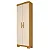 Multiuso 2 Portas com Pés Iris 100% MDF Cinamomo/ Off White - ACP MÓVEIS - Imagem 1