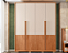 Roupeiro 4 Portas 3 Gavetas 1.8 Francis 100% MDF Freijó/ Off White - CAEMMUN - Imagem 2