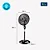 Ventilador 40cm Coluna Super Turbo VTX4C 8 Pás Preto - MONDIAL - Imagem 7