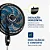 Ventilado 40cm Coluna Super Turbo VTX40C Crytal 8 Pás Preto/ Azul - MONDIAL - Imagem 3