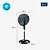 Ventilado 40cm Coluna Super Turbo VTX40C Crytal 8 Pás Preto/ Azul - MONDIAL - Imagem 7