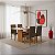 Conjunto Mesa 4 Cadeiras Joinville 137X90 tp VD Freijo/ Off Cadeiras Belize tec Cacau - INDEKES - Imagem 2