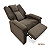 Poltrona Reclinável Doha Veludo Slim Chocolate - ARTFLEX ESTOFADOS - Imagem 3