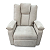 Poltrona Reclinável Doha Veludo Slim Marfim - ARTFLEX ESTOFADOS - Imagem 1