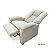 Poltrona Reclinável Doha Veludo Slim Marfim - ARTFLEX ESTOFADOS - Imagem 3