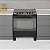 Fogão 5 Bocas Premium Plus 34908 Mesa Inox Preto - REALCE - Imagem 2