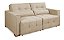 Sofá Cama e Retrátil Dublin 1.80 TEC 1100 Linho Bege - SILVA FLEX - Imagem 1