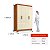 Roupeiro 4 Portas 2 Gavetas Paris 100% MDF 3004-77 Cinamomo/ Off White - MAXEL - Imagem 5