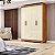 Roupeiro 4 Portas 2 Gavetas Paris 100% MDF 3004-77 Cinamomo/ Off White - MAXEL - Imagem 2