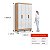 Roupeiro 4 Portas 2 Gavetas Paris 100% MDF 3004-77 Capuccino Branco - MAXEL - Imagem 6