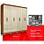 Roupeiro 8 Portas 4 Gavetas Paris 100% MDF 5513-77 Cinamomo/ Off White - MAXEL - Imagem 6