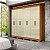 Roupeiro 8 Portas 4 Gavetas Paris 100% MDF 5513-77 Cinamomo/ Off White - MAXEL - Imagem 2
