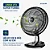 Ventilador de Mesa 40cm TURBO VTX408P 8P PT/ Cinza - MONDIAL - Imagem 2