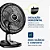 Ventilador de Mesa 40cm TURBO VTX408P 8P PT/ Cinza - MONDIAL - Imagem 4