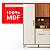 Kit Cozinha 5 Portas 1 Gaveta Sangio 100% MDF Canela/ Off White - RIO DOCE - Imagem 5