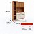 Kit Cozinha 5 Portas 1 Gaveta Sangio 100% MDF Canela/ Off White - RIO DOCE - Imagem 6