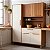 Kit Cozinha 5 Portas 1 Gaveta Sangio 100% MDF Canela/ Off White - RIO DOCE - Imagem 2
