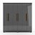Roupeiro 6 Portas 2 Gavetas Paris 3109-99 100% MDF ONIX - MAXEL - Imagem 1