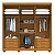 Roupeiro 6 Portas 6 Gavetas Internas Eliza 100% MDF Branco Cinamomo - ACP - Imagem 3