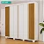 Roupeiro 6 Portas 6 Gavetas Internas Eliza 100% MDF Branco Cinamomo - ACP - Imagem 2