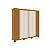 Roupeiro 6 Portas 6 Gavetas Internas Elisa 100% MDF Cinamomo/ Off White - ACP - Imagem 1