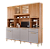 Kit Cozinha 8 Portas 2 Diamente Reflecta 100% MDF Cinamomo/ Platina - MGM MOVEIS - Imagem 1