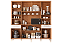 Kit Cozinha 8 Portas 2 Diamente Reflecta 100% MDF Cinamomo/ Platina - MGM MOVEIS - Imagem 3
