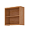 Armário Aéreo Duplo 2 Portas Eloisa 100% MDF Cinamomo/ Platina - MGM MOVEIS - Imagem 3
