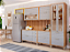 Armário Aéreo Simples 1 Porta Eloise 100% MDF Cinamomo/ Platina - MGM MOVEIS - Imagem 2