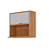 Armário Aéreo Micro-ondas Eloisa 100% MDF Cinamomo/ Platina - MGM MOVEIS - Imagem 1