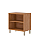 Balcão 1 Portas 1 Gavetas Eloisa 100% MDF Cinamomo/ Platina - MGM MOVEIS - Imagem 3