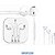 KIT COM 10 FONE DE OUVIDO IPHONE P2 KA-701-5G - Imagem 2