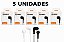 KIT 5 FONE DE OUVIDO PMCELL COM MICROFONE MOD. FO-11 - Imagem 1