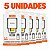 KIT 5 CARREGADOR DE CELULAR A'GOLD IPHONE COM 2 USB 4.1A MOD. CA28-2 - Imagem 1