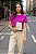 Cropped Feminino de Algodão Fio 30/1 - LISAS, GOLA REDONDA - Imagem 4
