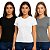 Baby Look PV - Poliviscose -  Fio 30/1 - LISAS, GOLA REDONDA - Imagem 1