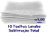 10 Toalhas de Lavabo para Sublimação Total Brancas   R$ 5,00 Cada - Imagem 1