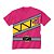Camiseta Infantil Power Rangers Dino Charge Rosa - Imagem 1