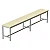 Banco Para Refeitório 3 Lugares - 2,00 X 0,30 I MDP 25mm Melamínico - Imagem 1