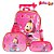 Kit Mochila Escolar Infantil Masha e o Urso Com Rodinhas - Imagem 1