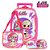 Kit Mochila Escolar Infantil Lol no palco Com Rodinhas - Imagem 1