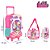 Kit Mochila Escolar Infantil Lol no palco Com Rodinhas - Imagem 2