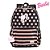 Mochila Barbie Bolinhas Preto e Rosa com Pompom de Costa - Imagem 2