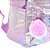 Mochila Feminina Barbie Holográfica Roxa c Pompom de Costa - Imagem 3