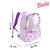 Mochila Feminina Barbie Holográfica Roxa c Pompom de Costa - Imagem 6