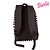 Mochila Barbie Listrada Branco e Preto com Pompom de Costa - Imagem 7